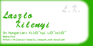 laszlo kilenyi business card